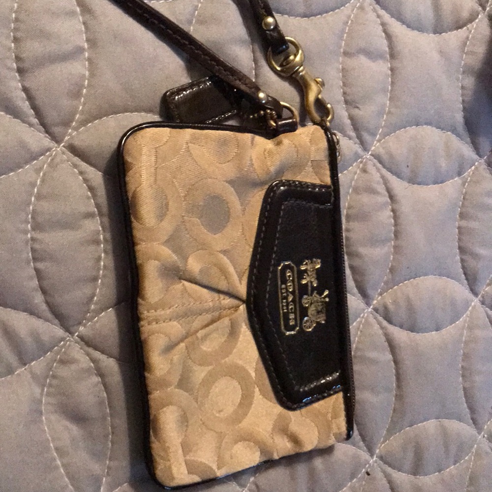 Authentic coach wristlet